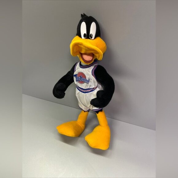 Poseable Daffy Duck Space Jam 1996 Tune Squad Play By Play Vintage - Picture 3 of 9